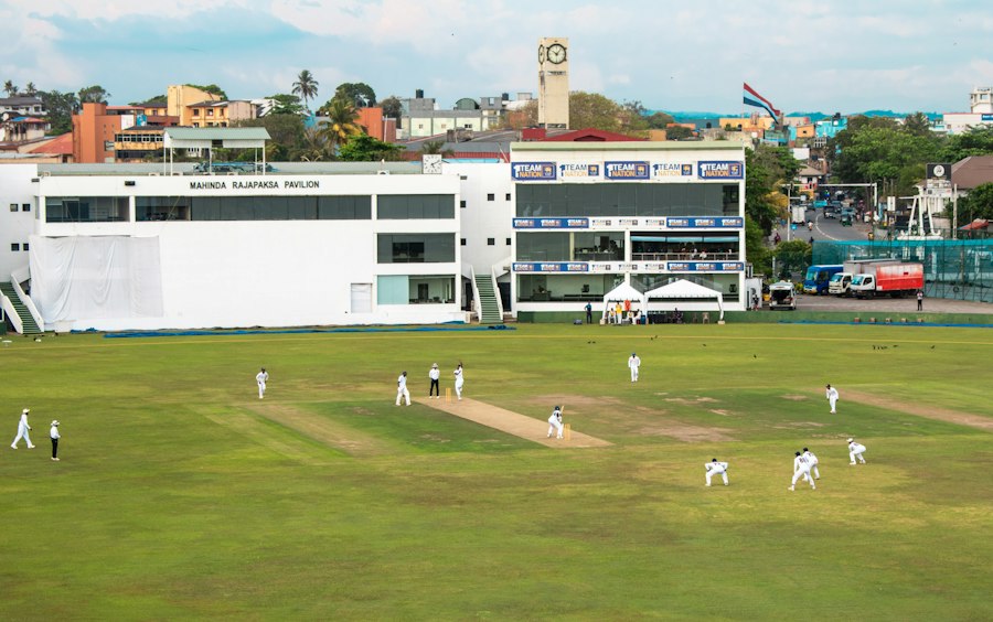 Cricket match in progress